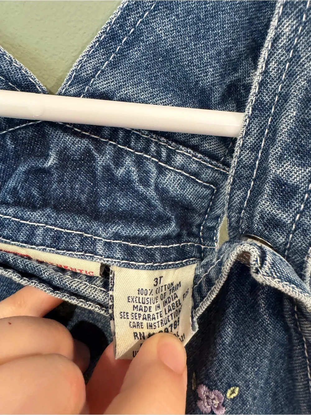 FADED GLORY authentic denim overalls